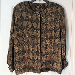 Corey B. New York Woman Pure Silk Size 1x